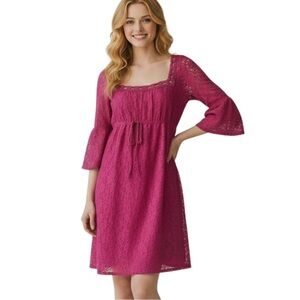 Laundry LG by Shelli Segal Deep Pink Dress-NEW